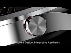 Đồng hồ thông minh dành cho doanh nhân nam có cuộc gọi BT Rtl8763ew Hợp kim kẽm silicon màu đen